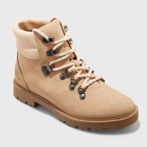 NWOT | Universal Thread | Women's Tully Lace-Up Winter Hiking Boots | Tan | 7.5 - Picture 4 of 5